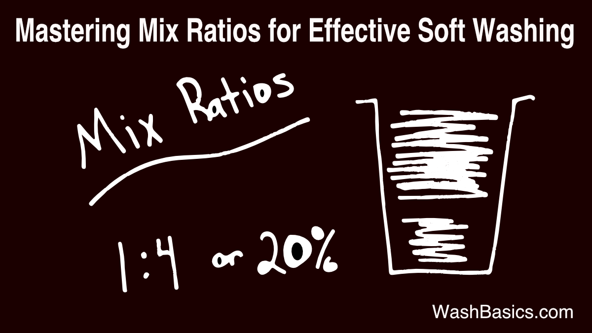 Mastering mix ratios for effective soft washing