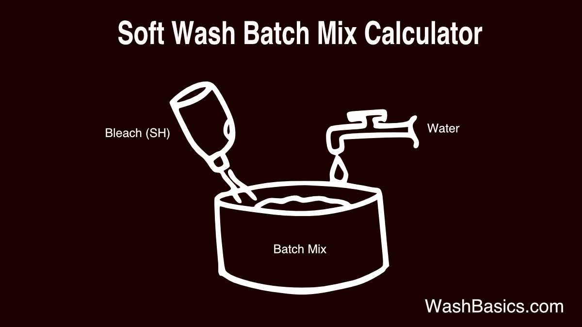 Soft Wash Batch Mix Calculator